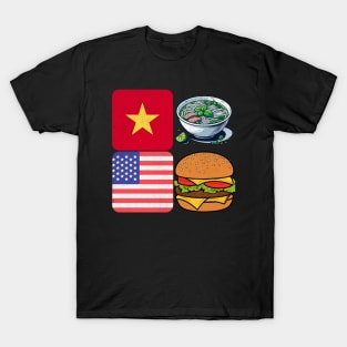 Vietnamese American: Pho and Burger T-Shirt